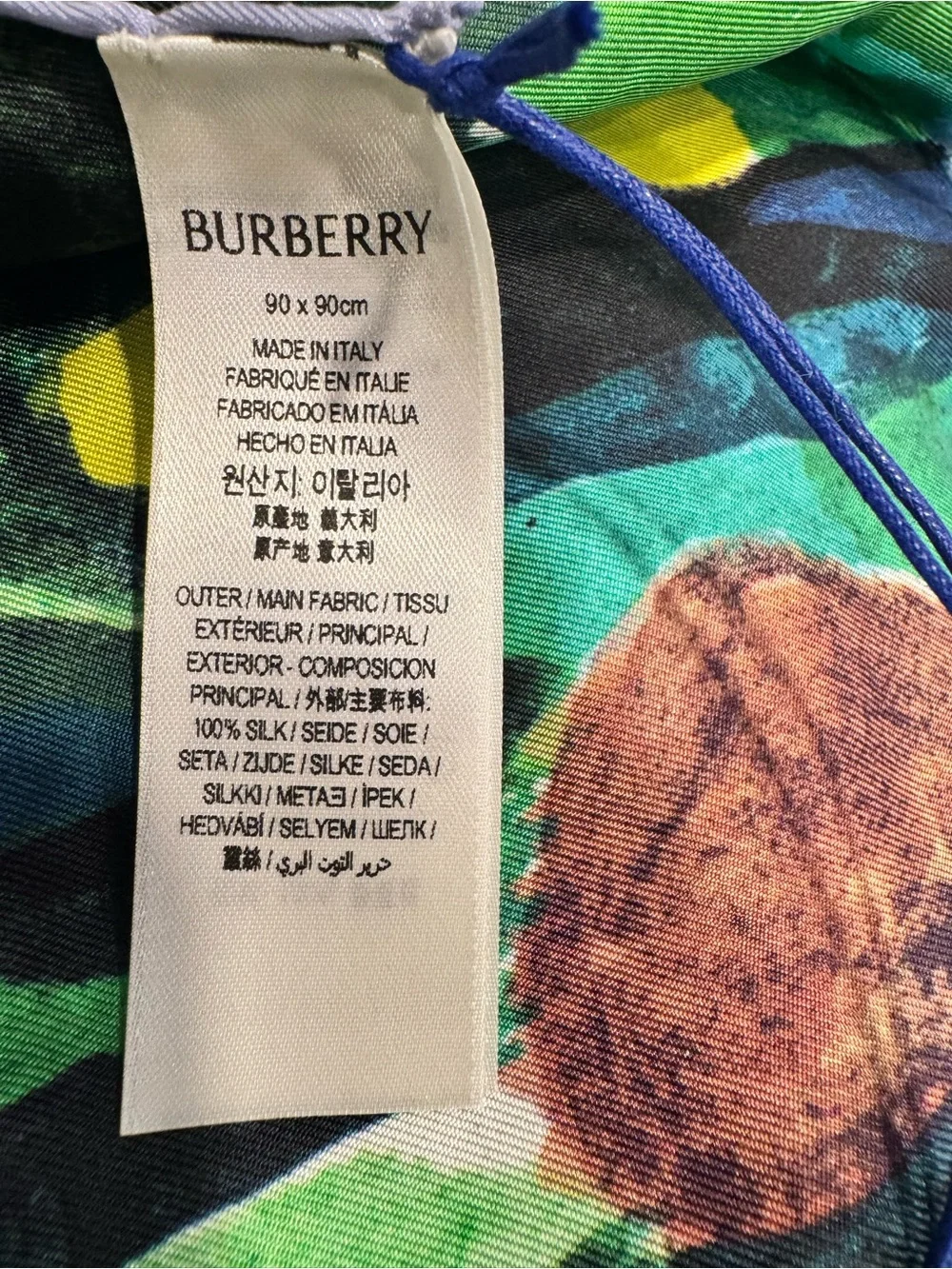 Burberry Highgrove x Meadow Silk Scarf New With Tags - Picture 8 of 10
